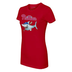 Red Philadelphia Phillies Tiny Turnip Women's Shark T-Shirt