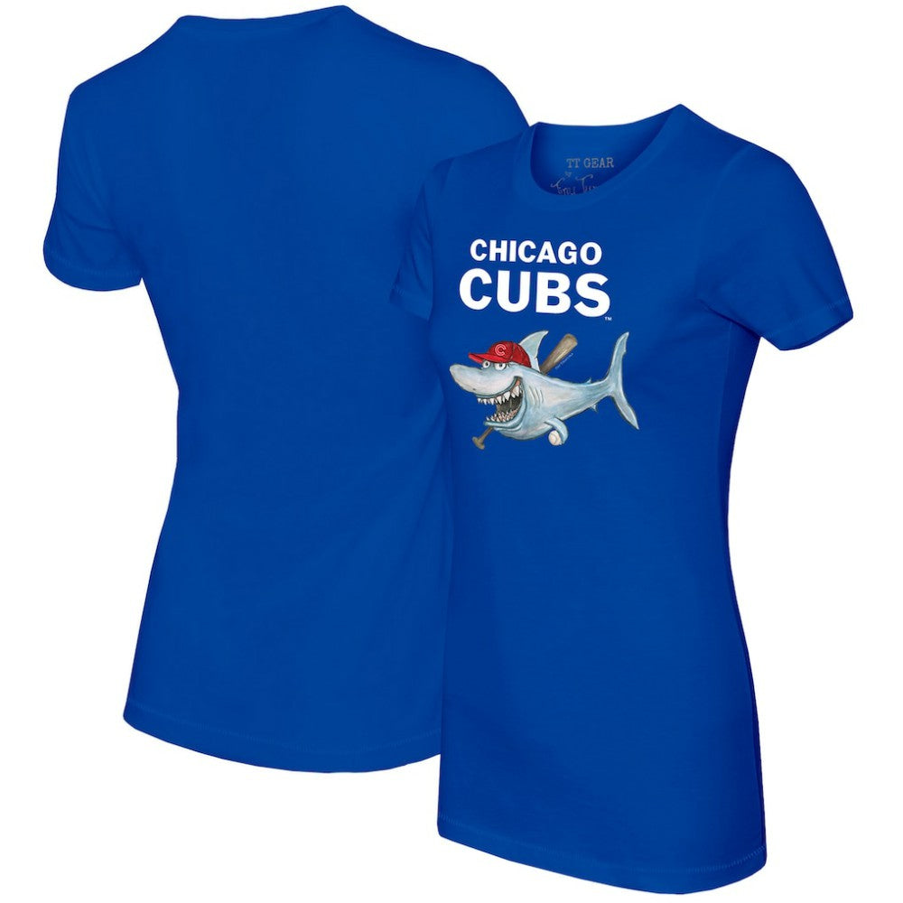 Royal Chicago Cubs Tiny Turnip Women's Shark T-Shirt
