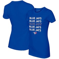 Royal Toronto Blue Jays Tiny Turnip Women's Stacked T-Shirt