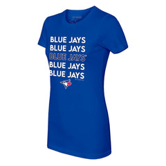 Royal Toronto Blue Jays Tiny Turnip Women's Stacked T-Shirt