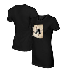 Black Arizona Diamondbacks Tiny Turnip Women's State Outline T-Shirt