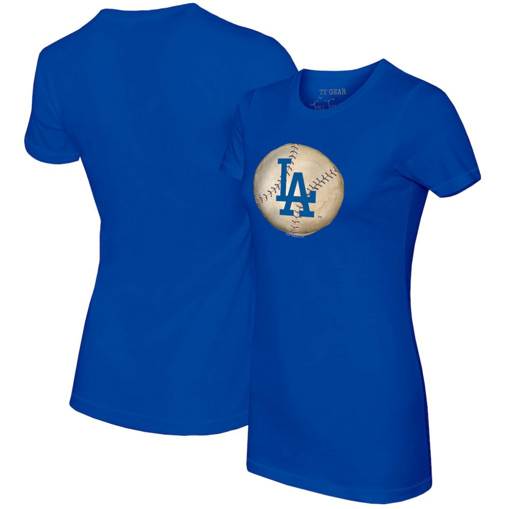 Royal Los Angeles Dodgers Tiny Turnip Women's Stitched Baseball T-Shirt