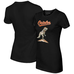 Black Baltimore Orioles Tiny Turnip Women's TT Rex T-Shirt