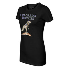 Black Colorado Rockies Tiny Turnip Women's TT Rex T-Shirt