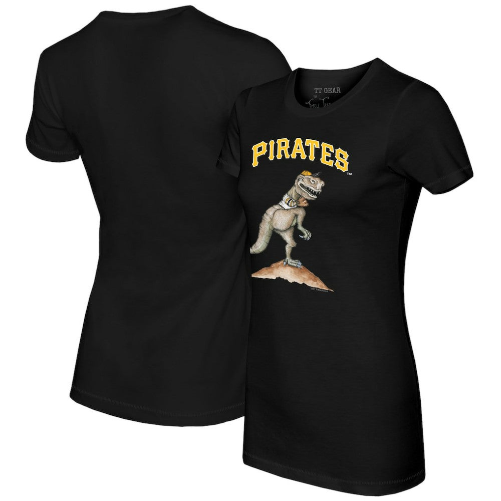 Black Pittsburgh Pirates Tiny Turnip Women's TT Rex T-Shirt
