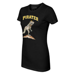 Black Pittsburgh Pirates Tiny Turnip Women's TT Rex T-Shirt