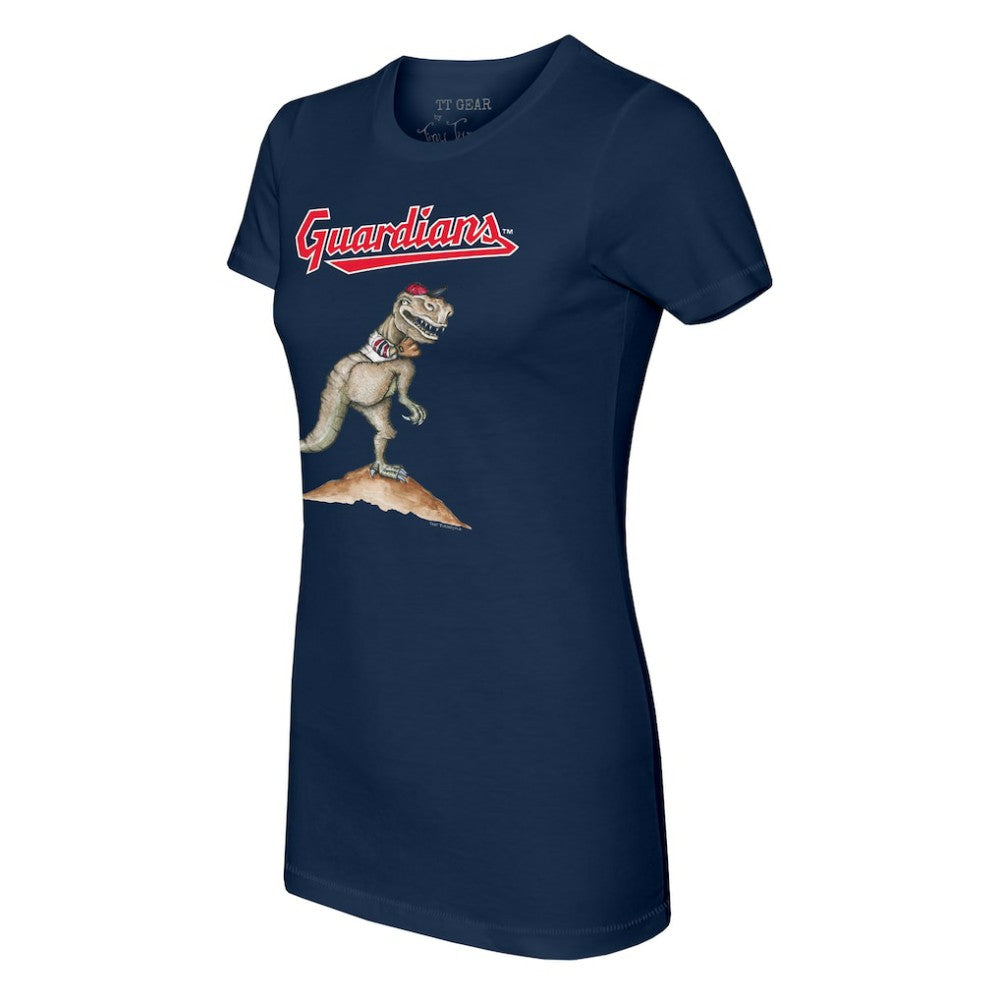 Navy Cleveland Guardians Tiny Turnip Women's TT Rex T-Shirt