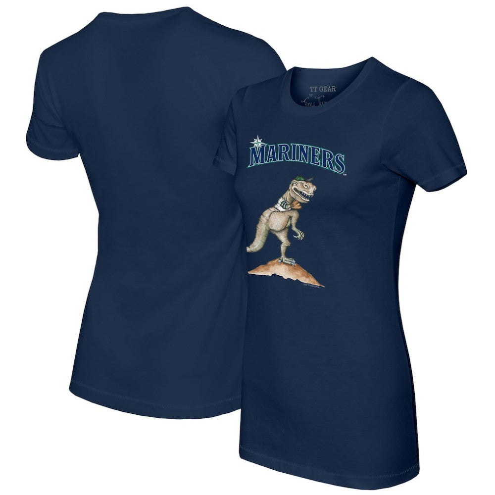 Navy Seattle Mariners Tiny Turnip Women's TT Rex T-Shirt