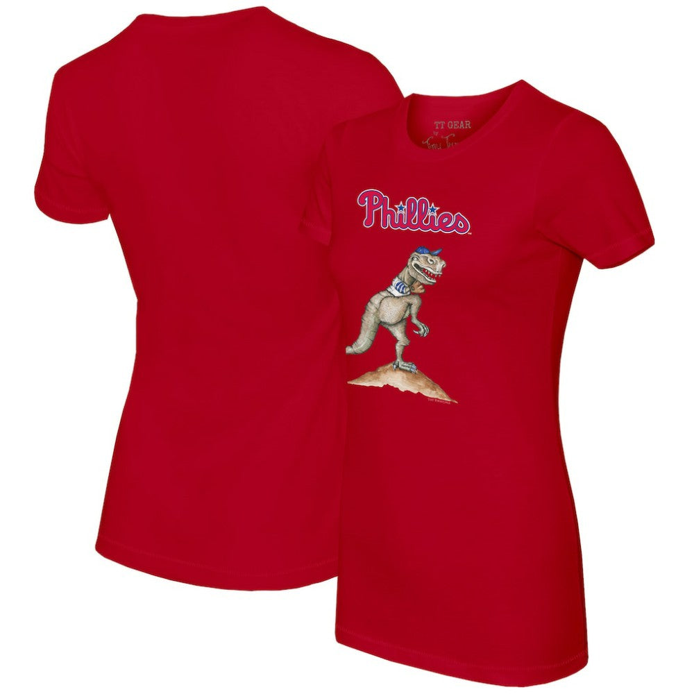 Red Philadelphia Phillies Tiny Turnip Women's TT Rex T-Shirt