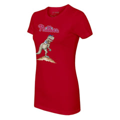 Red Philadelphia Phillies Tiny Turnip Women's TT Rex T-Shirt