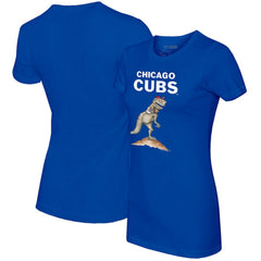 Royal Chicago Cubs Tiny Turnip Women's TT Rex T-Shirt