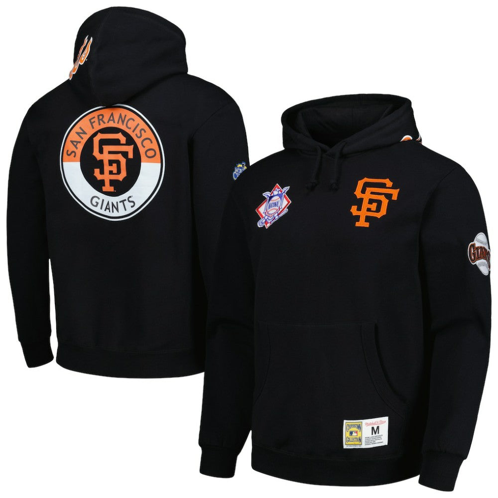 Black San Francisco Giants Mitchell & Ness City Collection Pullover Hoodie