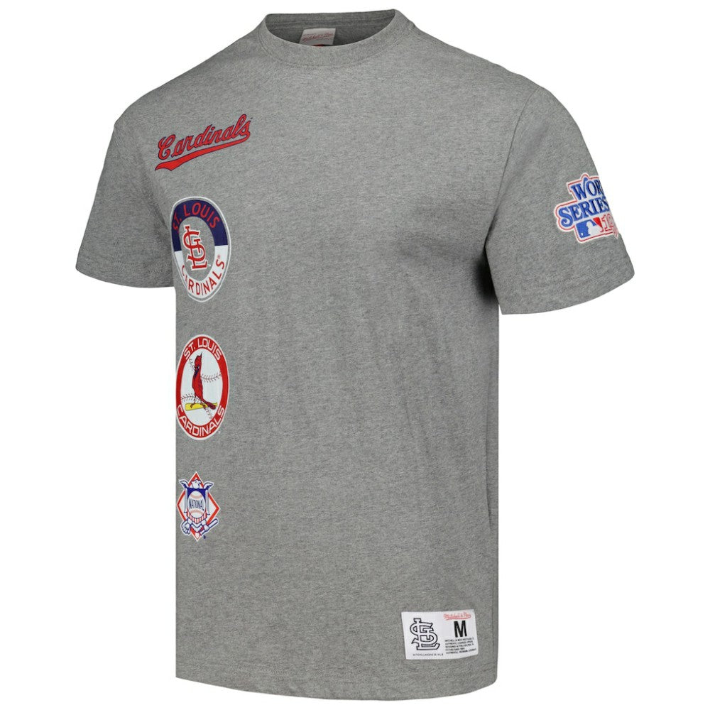 Heather Gray St. Louis Cardinals Mitchell & Ness Cooperstown Collection City Collection T-Shirt