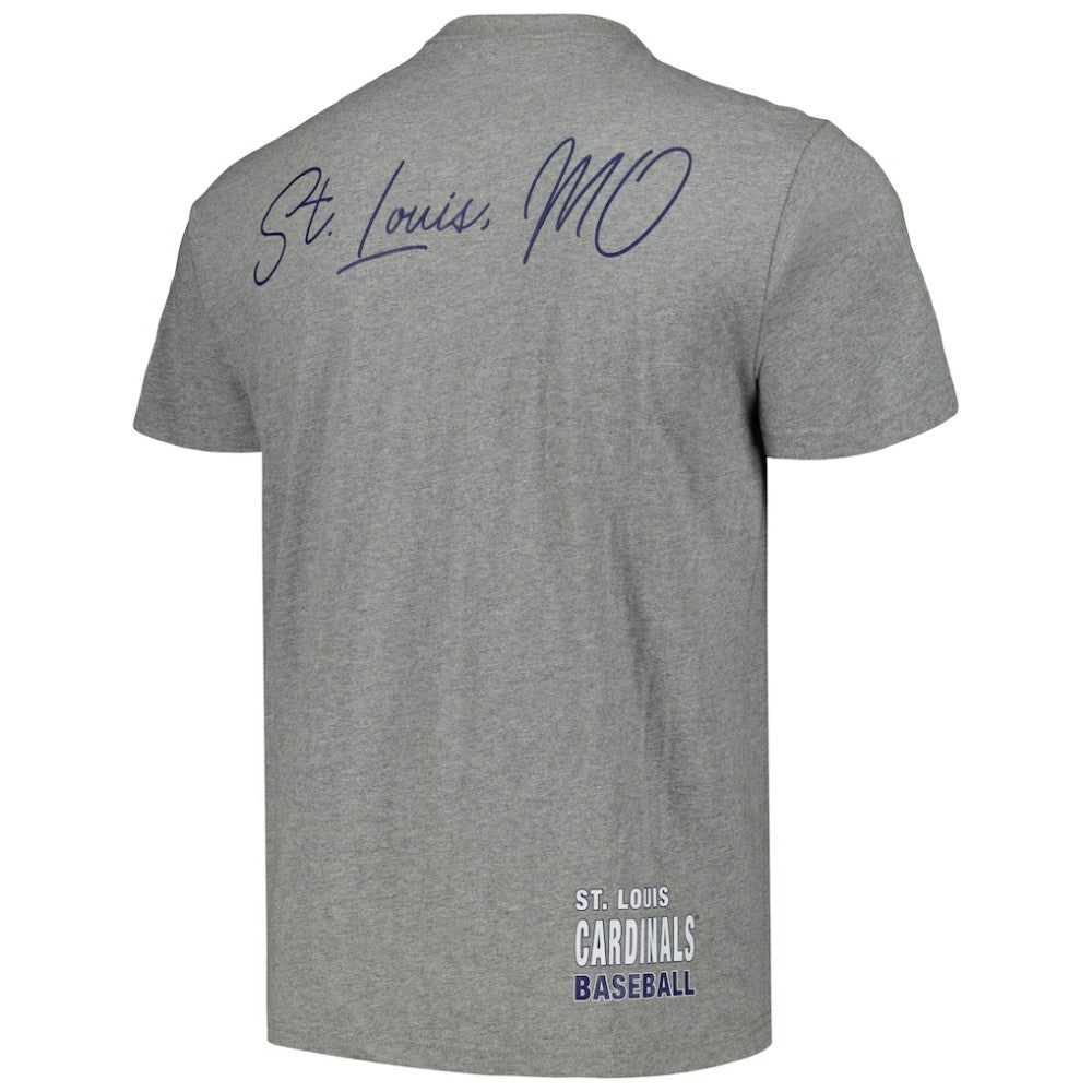 Heather Gray St. Louis Cardinals Mitchell & Ness Cooperstown Collection City Collection T-Shirt