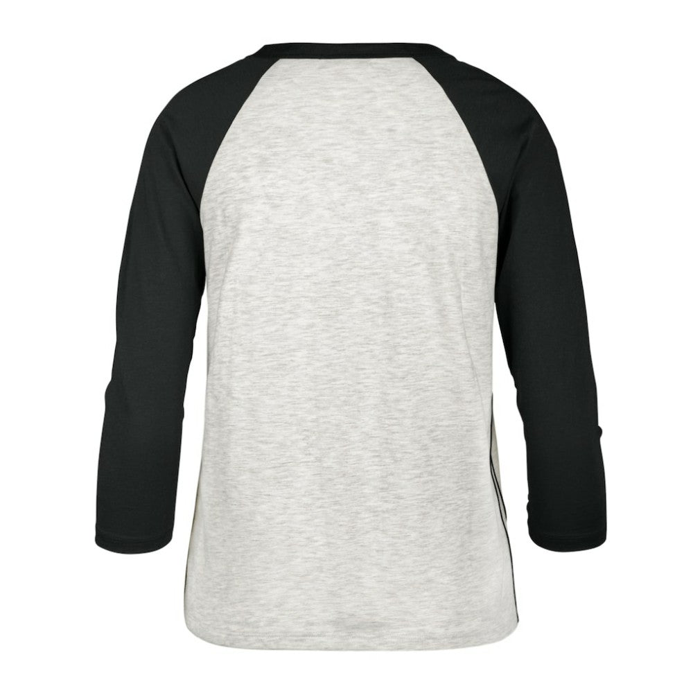 Gray Washington Nationals '47 Women's City Connect Retro Daze Ava Raglan 3/4-Sleeve T-Shirt