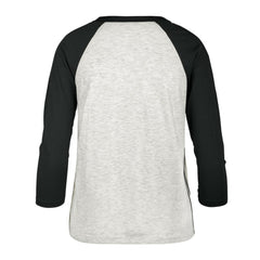 Gray Washington Nationals '47 Women's City Connect Retro Daze Ava Raglan 3/4-Sleeve T-Shirt