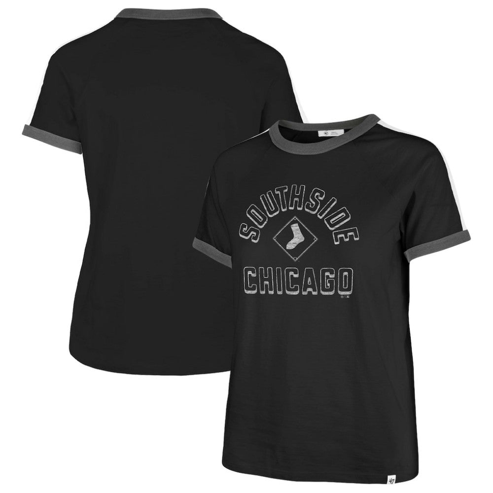Black Chicago White Sox '47 Women's City Connect Sweet Heat Peyton T-Shirt