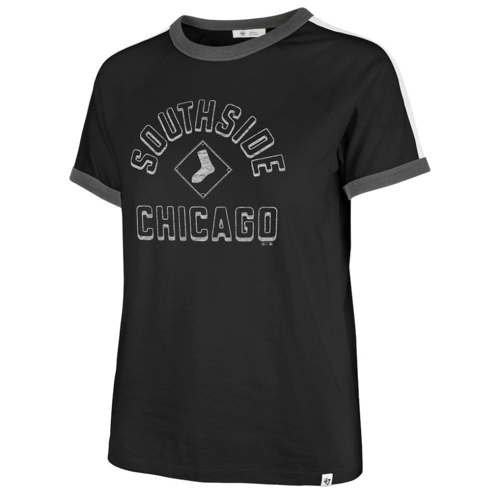Black Chicago White Sox '47 Women's City Connect Sweet Heat Peyton T-Shirt