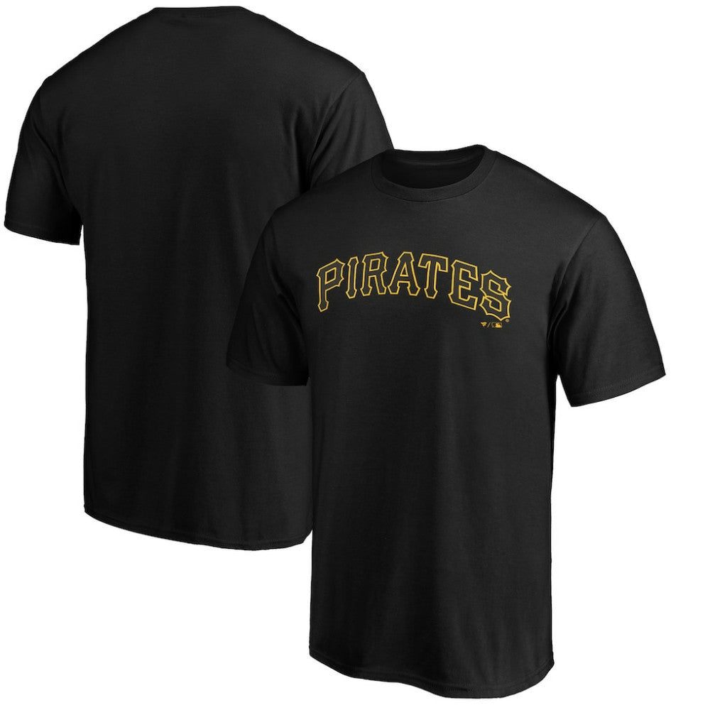 Black Pittsburgh Pirates Official Wordmark Team T-Shirt