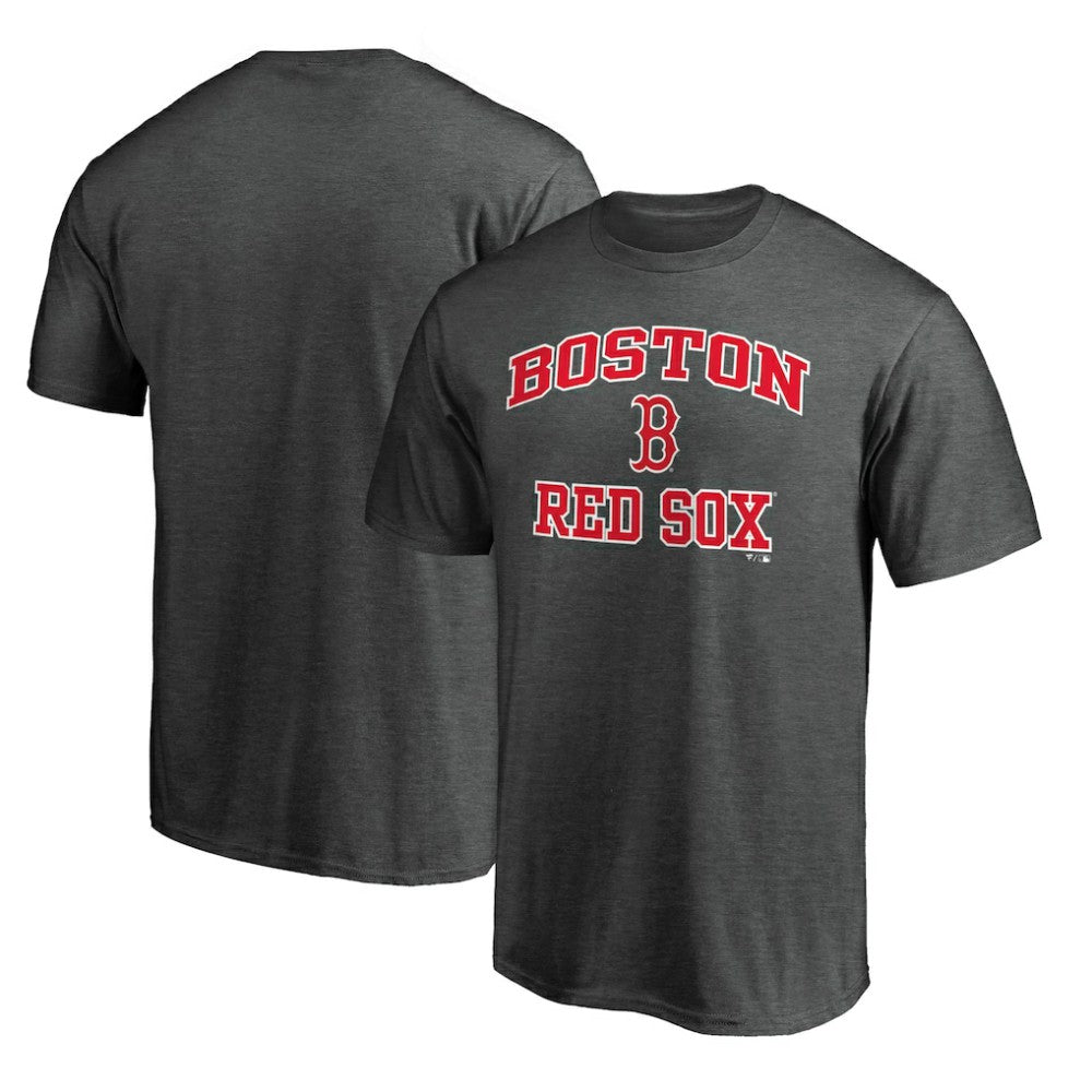 Charcoal Boston Red Sox Heart & Soul T-Shirt