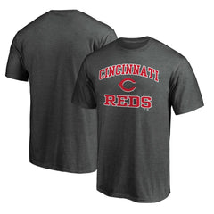 Charcoal Cincinnati Reds Heart & Soul T-Shirt