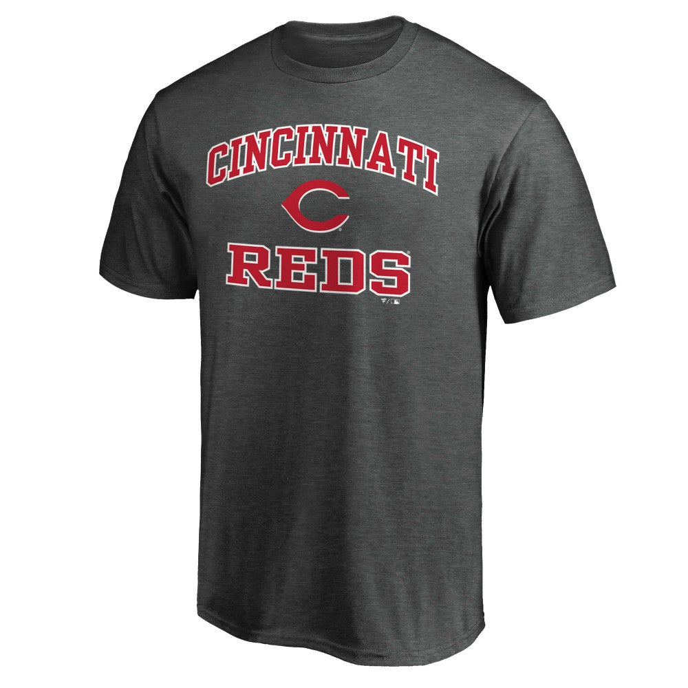 Charcoal Cincinnati Reds Heart & Soul T-Shirt