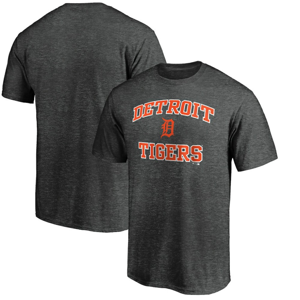 Charcoal Detroit Tigers Heart & Soul T-Shirt