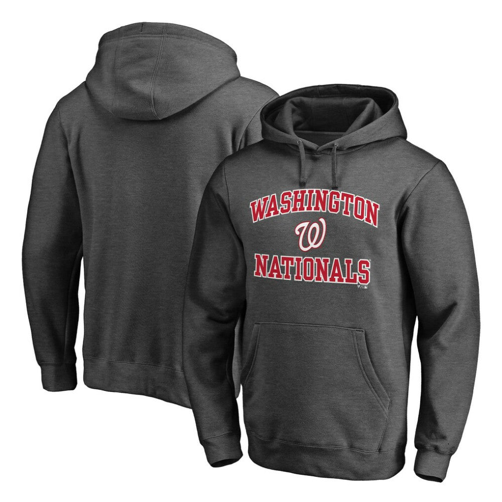 Charcoal Washington Nationals Heart & Soul Pullover Hoodie