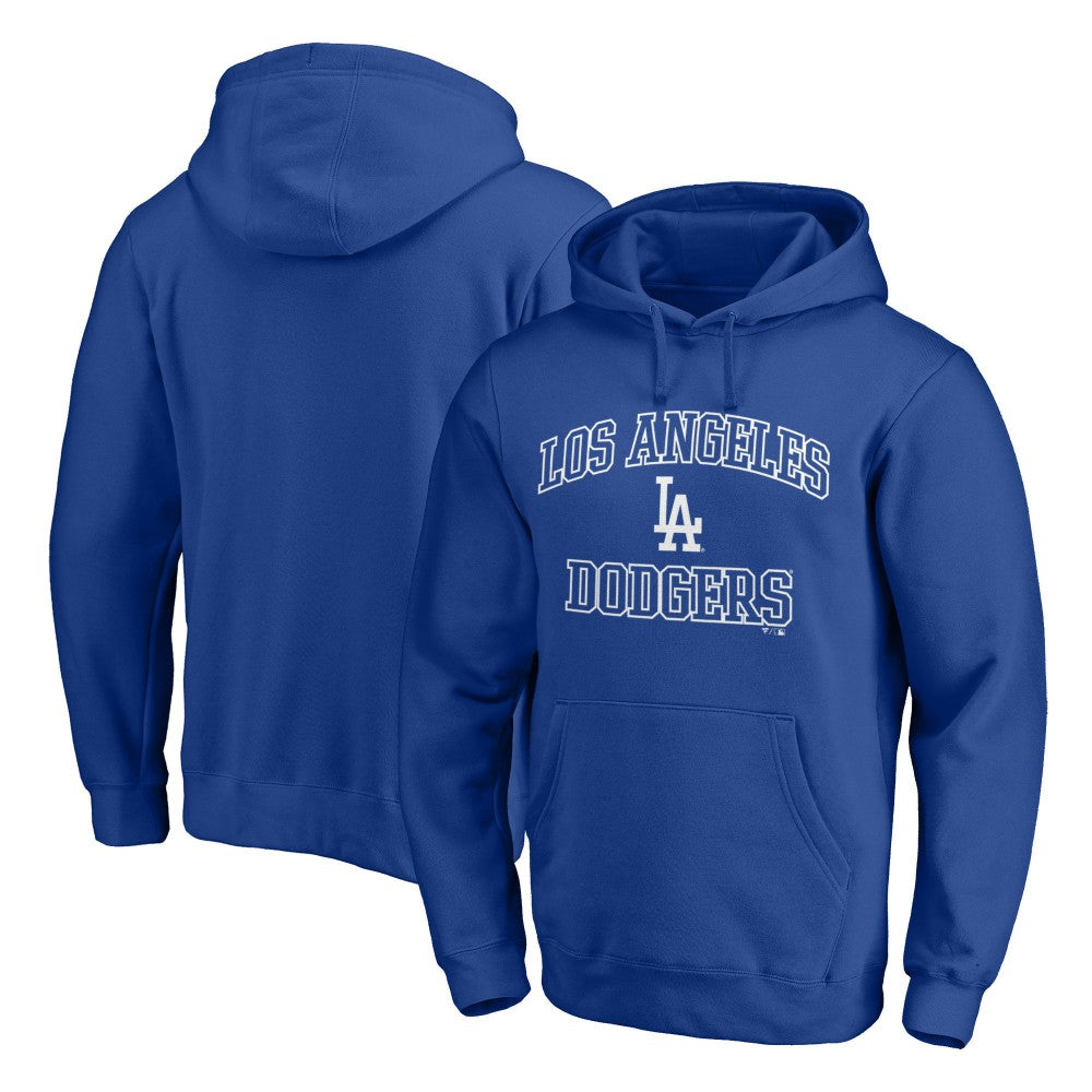 Royal Los Angeles Dodgers Heart & Soul Pullover Hoodie