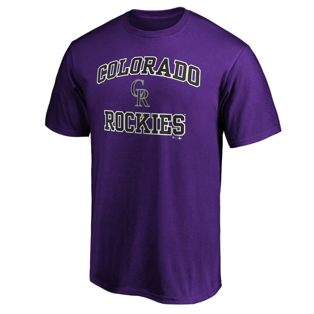 Purple Colorado Rockies Heart & Soul T-Shirt