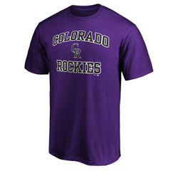 Purple Colorado Rockies Heart & Soul T-Shirt