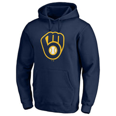 Navy Milwaukee Brewers Official Team Logo Pullover Hoodie