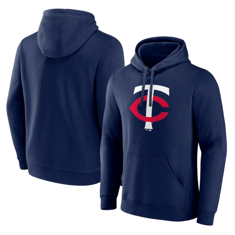 Navy Minnesota Twins Official Team Logo Pullover Hoodie