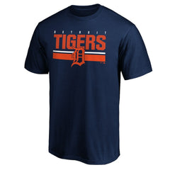 Navy Detroit Tigers End Game Team Wordmark T-Shirt