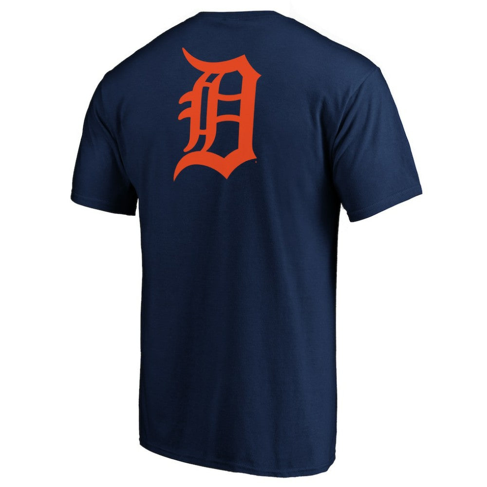 Navy Detroit Tigers End Game Team Wordmark T-Shirt
