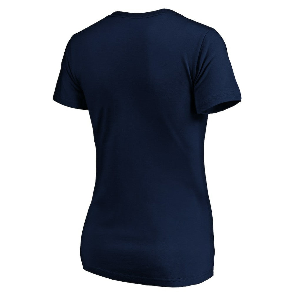 Navy Seattle Mariners Women's Core Live For It V-Neck T-Shirt