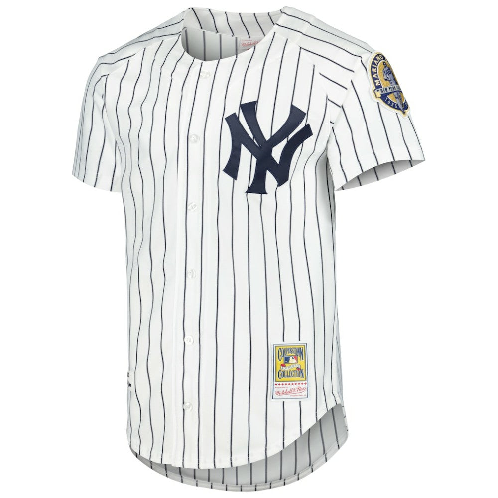 White Derek Jeter New York Yankees Mitchell & Ness Cooperstown Collection Authentic Jersey
