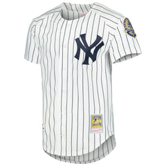White Derek Jeter New York Yankees Mitchell & Ness Cooperstown Collection Authentic Jersey