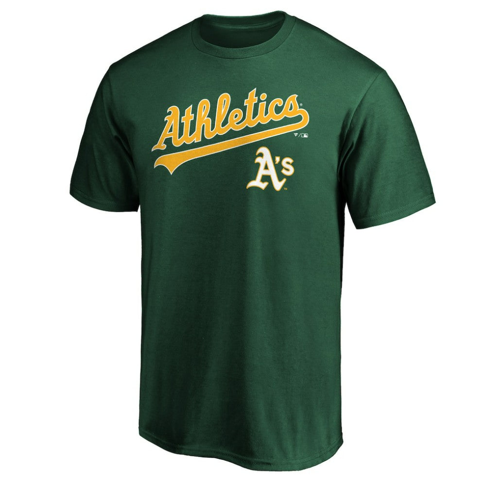 Green Athletics Team Lock Up Wordmark T-Shirt