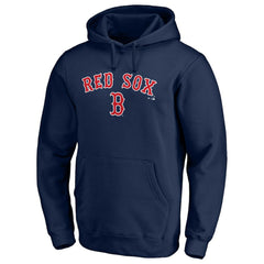 Navy Boston Red Sox Team Lock Up Wordmark Pullover Hoodie