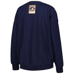 Navy Boston Red Sox Mitchell & Ness Women's Logo Lt 2.0 Pullover Sweatshirt