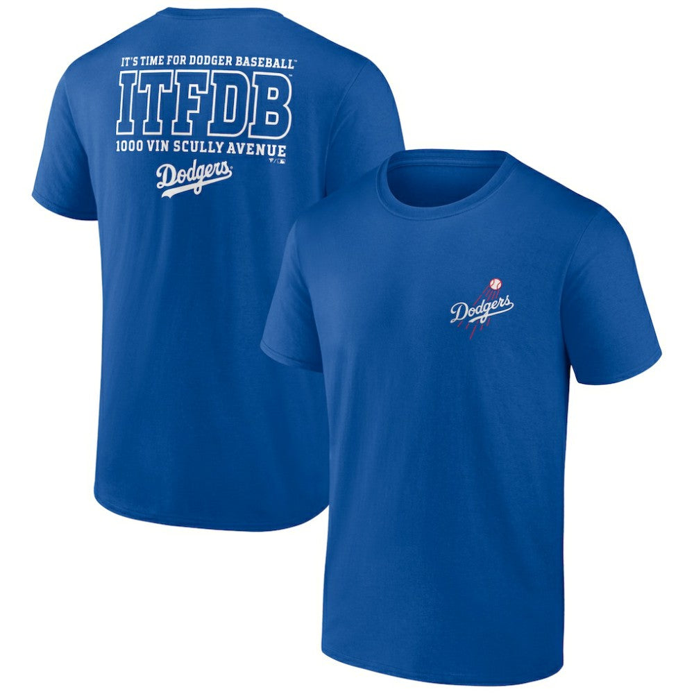 Royal Los Angeles Dodgers Bring It ITFDB T-Shirt