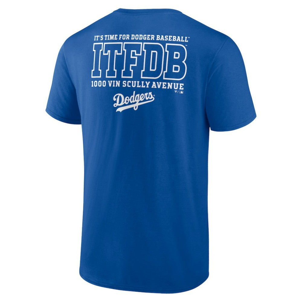 Royal Los Angeles Dodgers Bring It ITFDB T-Shirt