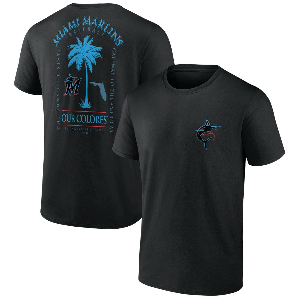 Black Miami Marlins Bring It Our Colores T-Shirt