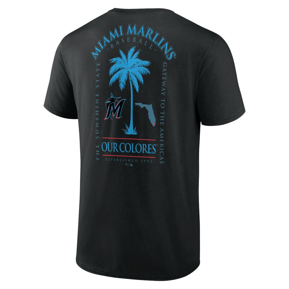 Black Miami Marlins Bring It Our Colores T-Shirt