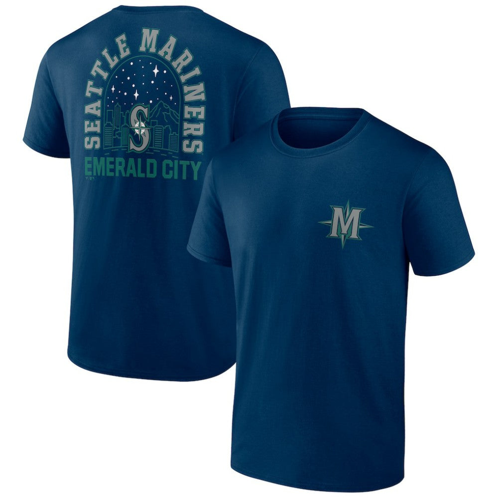 Navy Seattle Mariners Emerald City Bring It T-Shirt