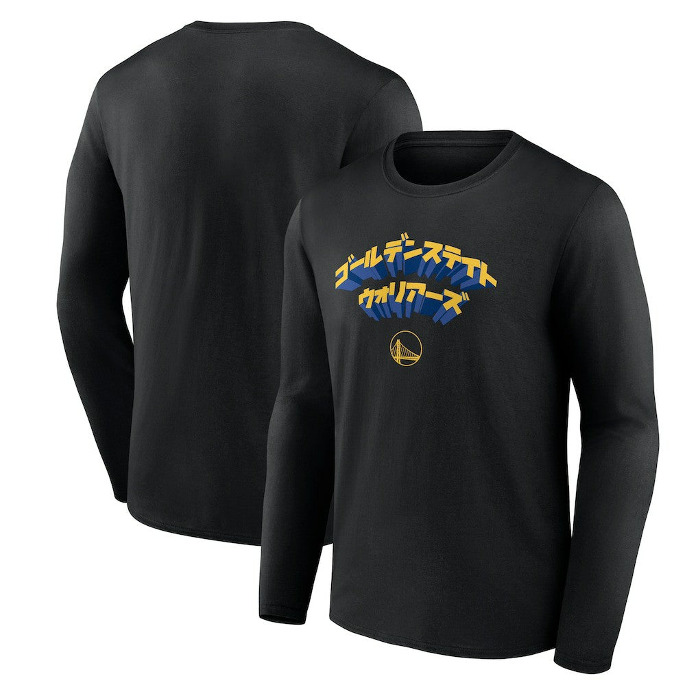 Fanatics Golden State Warriors Japanese Heritage Long Sleeve T-Shirt sale