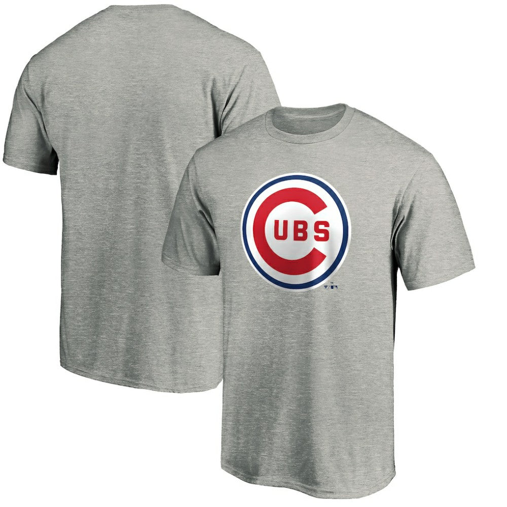 Heather Gray Chicago Cubs Cooperstown Collection Forbes T-Shirt