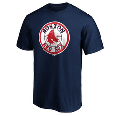 Navy Boston Red Sox Cooperstown Collection Forbes Team Logo T-Shirt