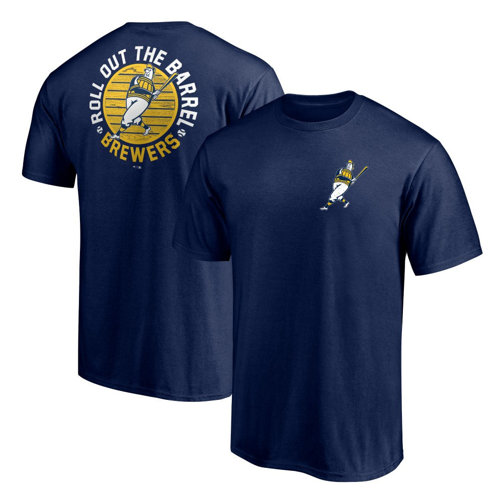 Navy Milwaukee Brewers Roll Out the Barrel T-Shirt